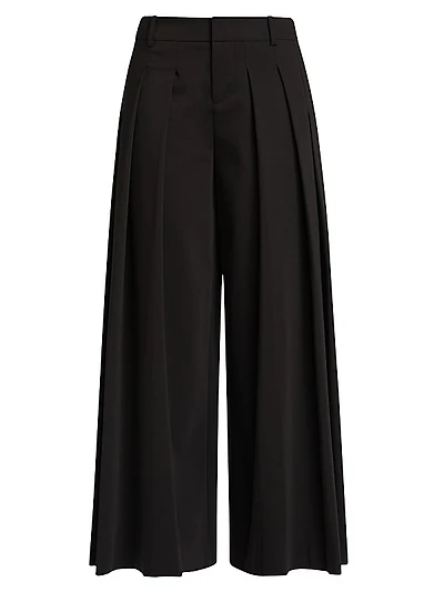 Blaire Pleated Wide-Leg Pants
