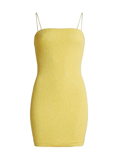 Fifi Bead & Sequin-Embellished Minidress