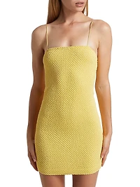 Fifi Bead & Sequin-Embellished Minidress