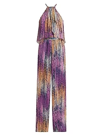 Leora Tie-Dye Dotted Jumpsuit