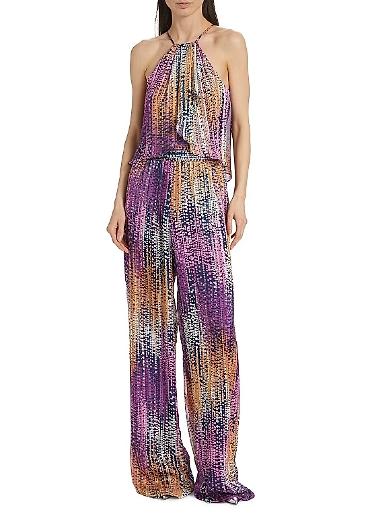 Leora Tie-Dye Dotted Jumpsuit