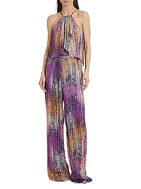 Leora Tie-Dye Dotted Jumpsuit