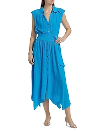 Ivy Belted Sleeveless Shirtdress