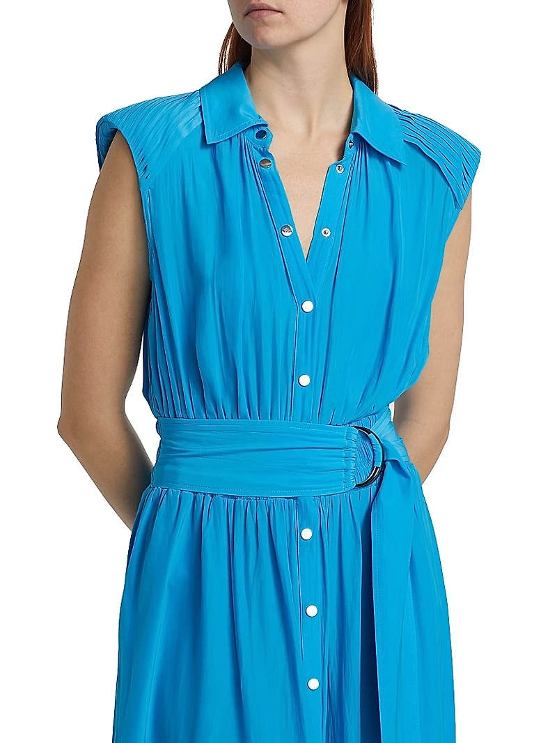 Ivy Belted Sleeveless Shirtdress