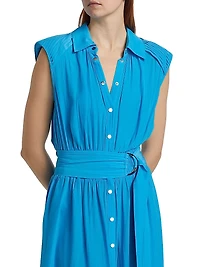 Ivy Belted Sleeveless Shirtdress