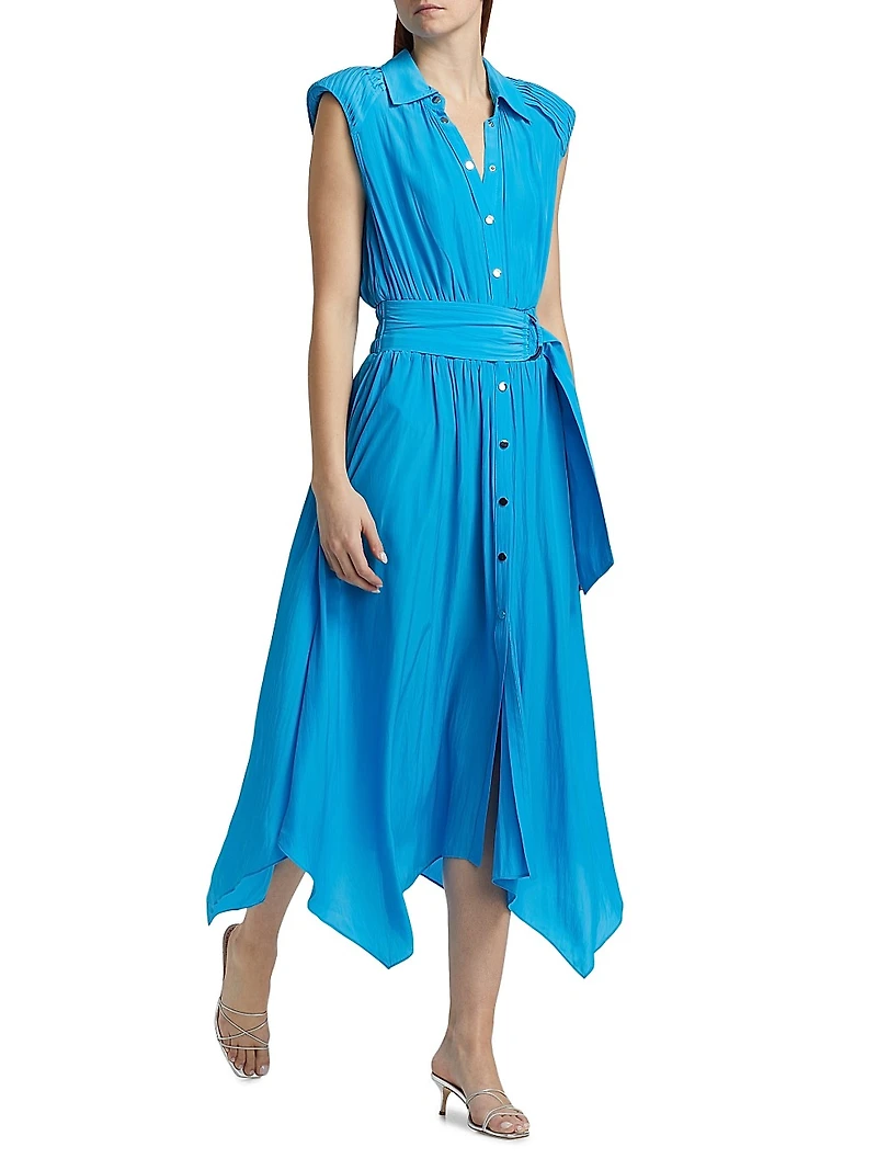 Ivy Belted Sleeveless Shirtdress