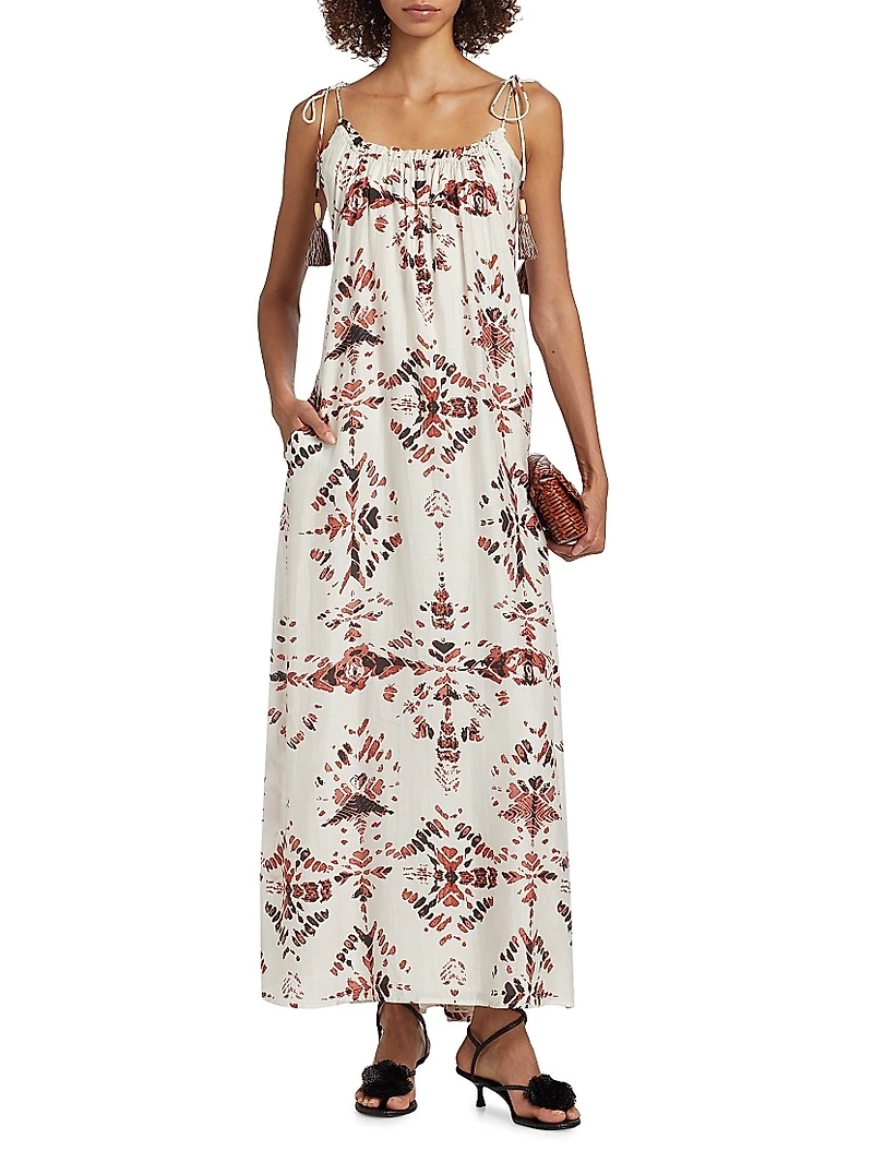 Ceibo Calendula Geometric Midi-Dress