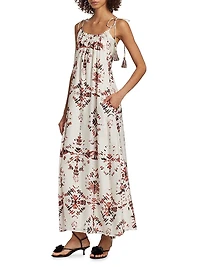 Ceibo Calendula Geometric Midi-Dress