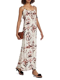 Ceibo Calendula Geometric Midi-Dress