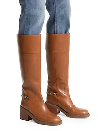 Carlisle 75MM Leather Knee-High Boots