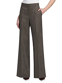 Wool Wide-Leg Trousers