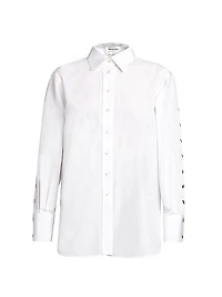 Poplin Snap-Sleeve Shirt