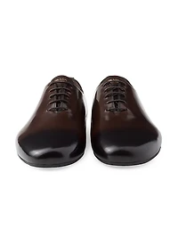 Brushed Leather Lace-Ups Shoes