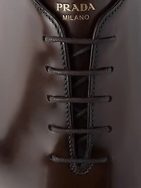 Brushed Leather Lace-Ups Shoes