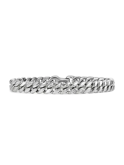 Curb Chain Bracelet Platinum, 8MM