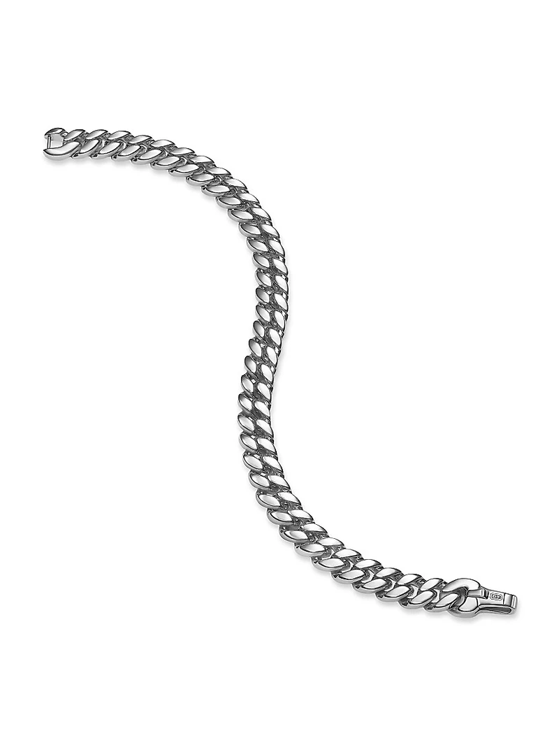 Curb Chain Bracelet Platinum