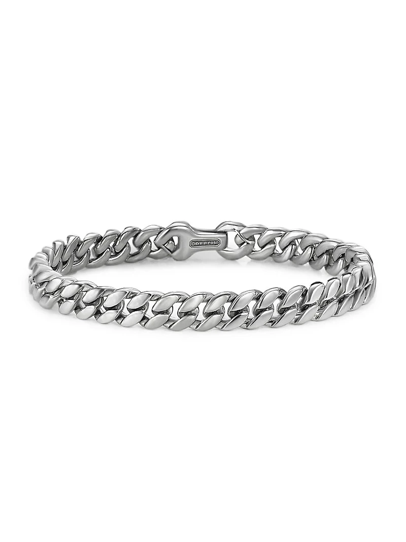 Curb Chain Bracelet Platinum