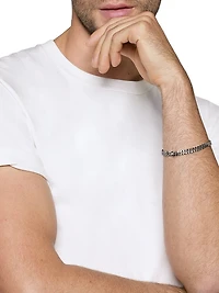 Curb Chain Bracelet Platinum, 6MM