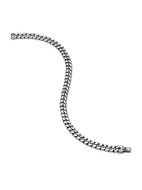 Curb Chain Bracelet Platinum, 6MM