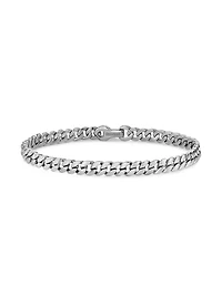 Curb Chain Bracelet Platinum