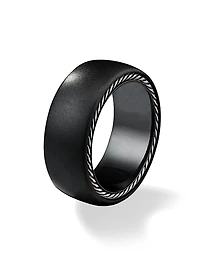 Streamline Band Ring Black Titanium, 9MM