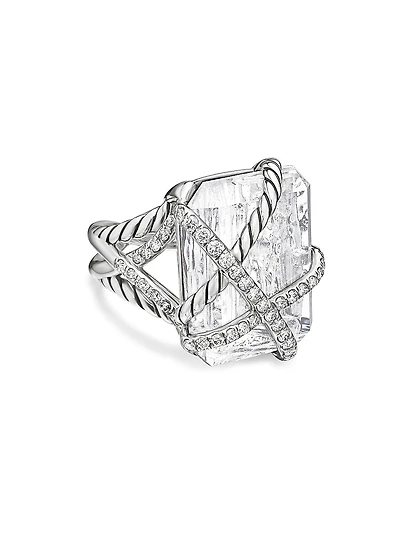 Cable Wrap Ring in Sterling Silver