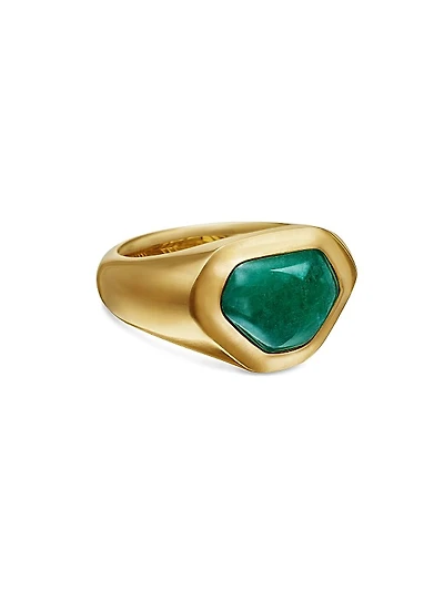 Shipwreck Signet Ring in 18K Yellow Gold