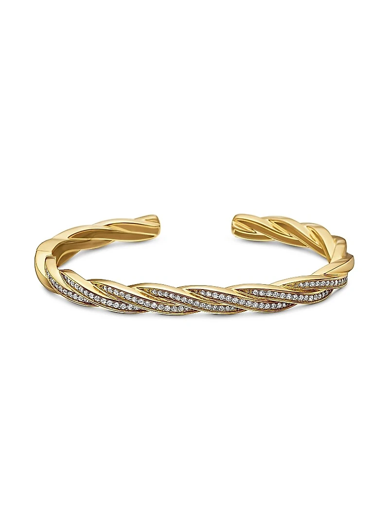 Helios Cuff Bracelet 18K Yellow Gold