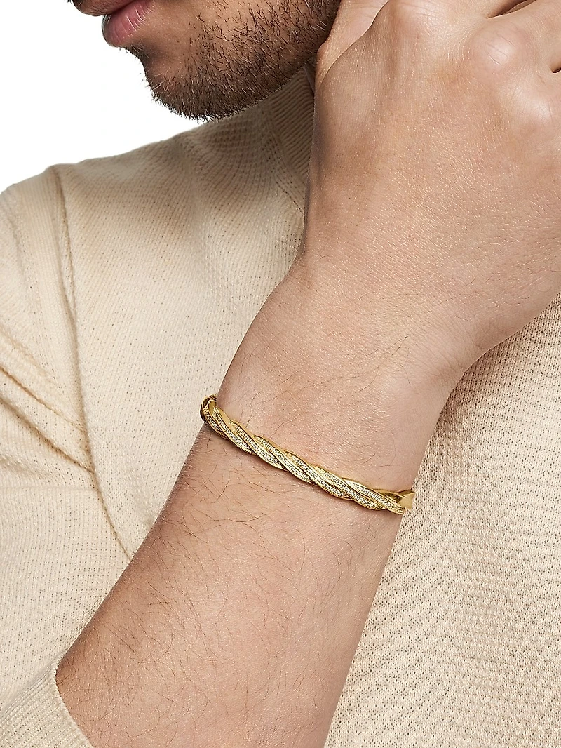 Helios Cuff Bracelet 18K Yellow Gold