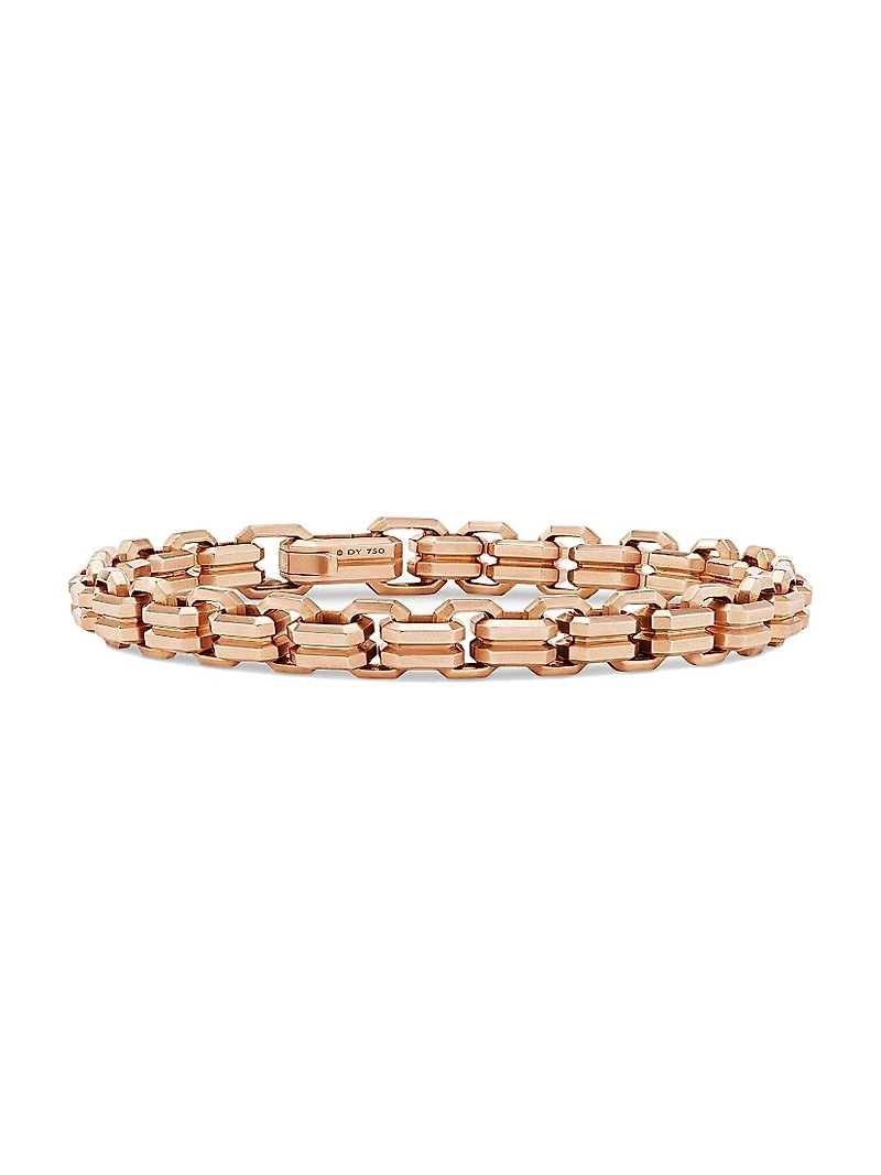 Streamline Double Heirloom Link Bracelet in 18K Rose Gold, 8MM
