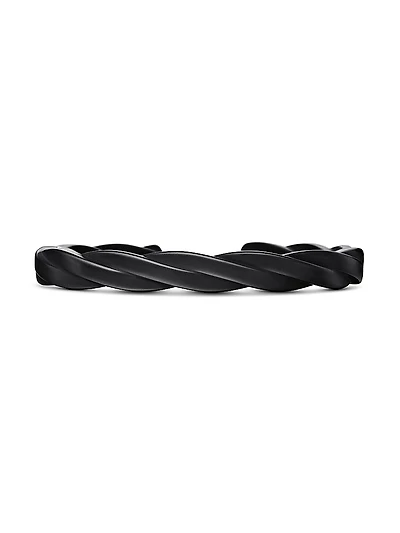 DY Helios Cuff Bracelet Black Titanium, 9MM