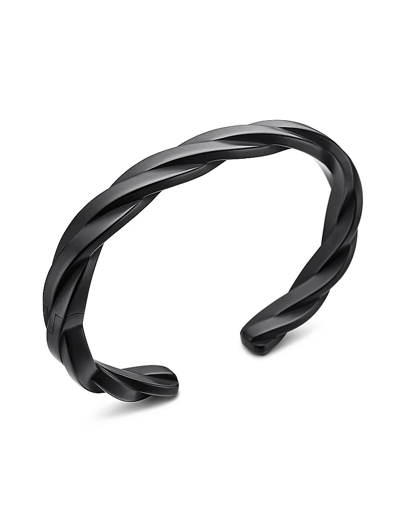 DY Helios Cuff Bracelet Black Titanium, 9MM