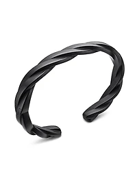 DY Helios Cuff Bracelet Black Titanium, 9MM