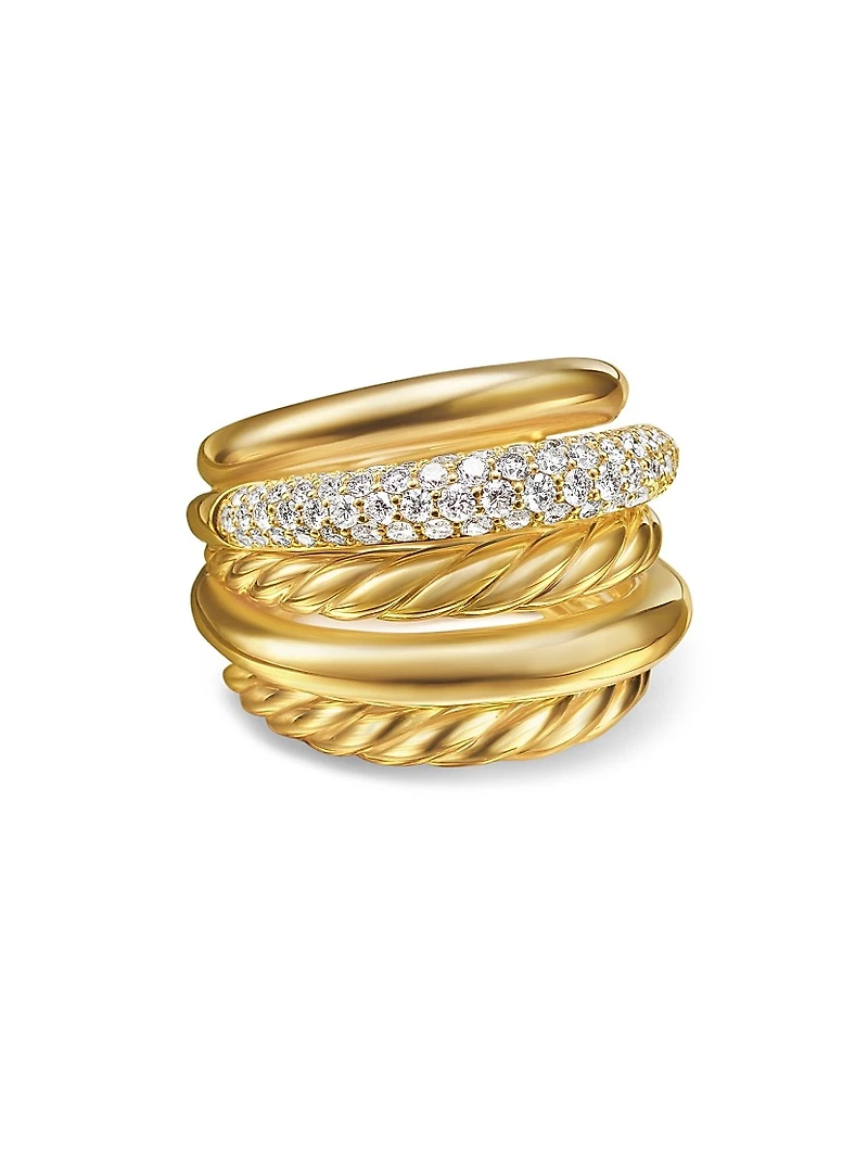 DY Mercer™ Multi Row Ring 18K Yellow Gold