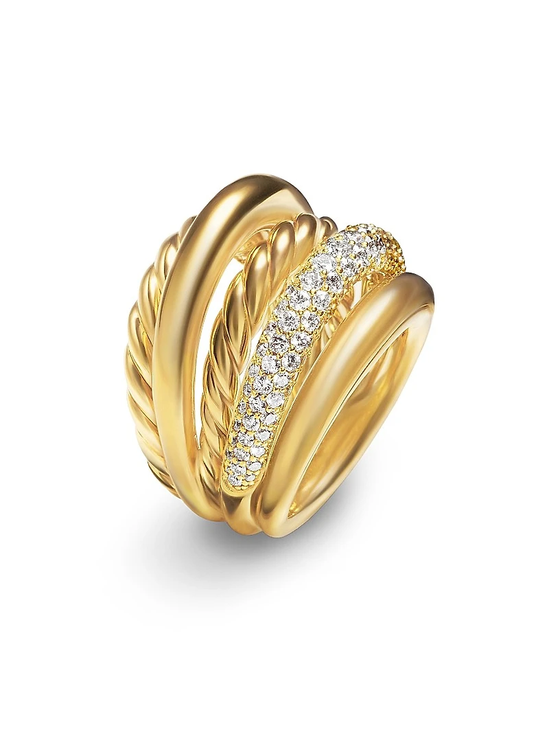 DY Mercer™ Multi Row Ring 18K Yellow Gold