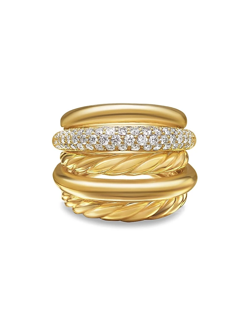 DY Mercer™ Multi Row Ring 18K Yellow Gold
