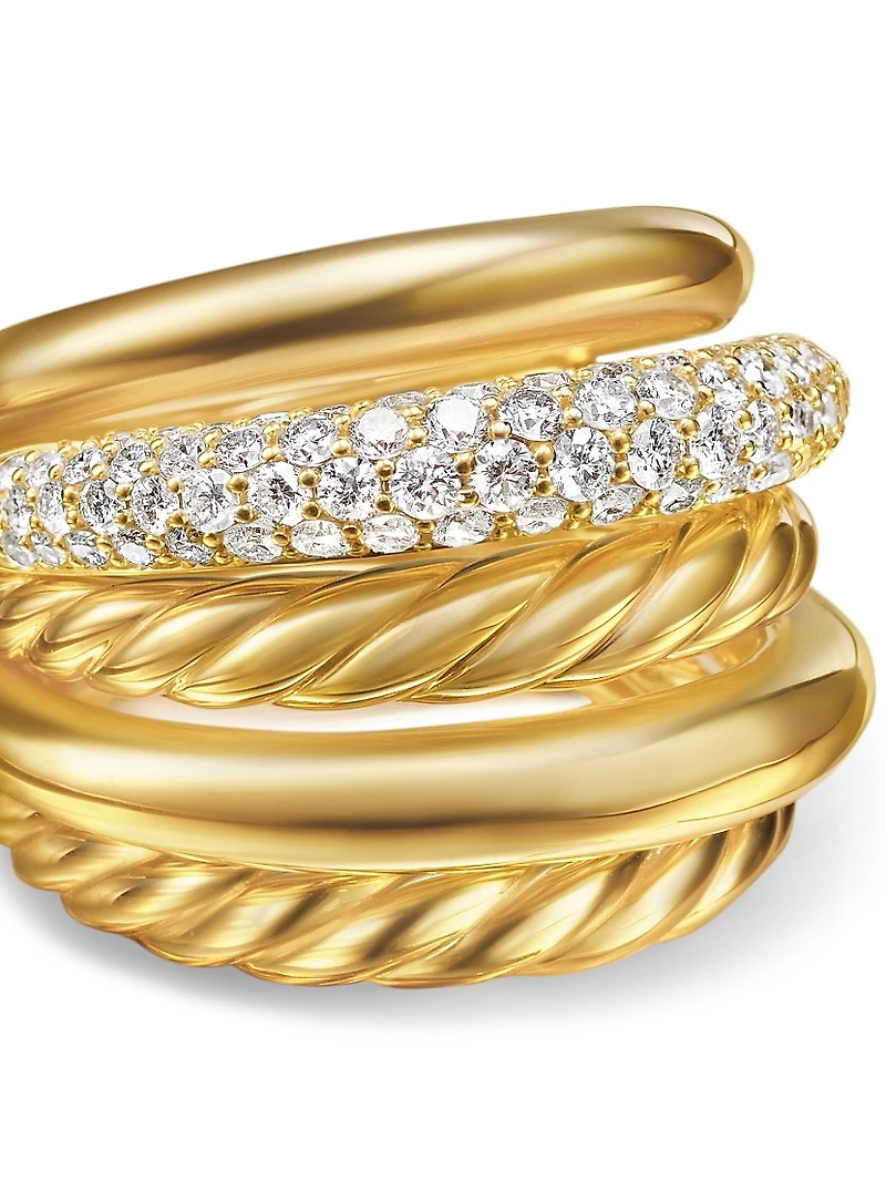 DY Mercer™ Multi Row Ring 18K Yellow Gold