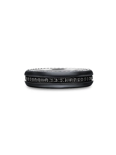 Streamline Band Ring Black Titanium