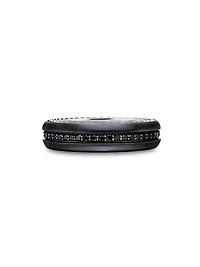 Streamline Band Ring Black Titanium