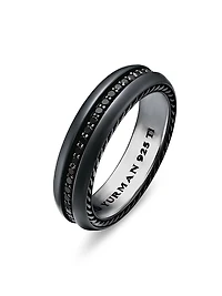 Streamline Band Ring Black Titanium