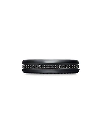 Streamline Band Ring Black Titanium