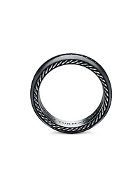 Streamline Band Ring Black Titanium