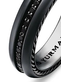 Streamline Band Ring Black Titanium