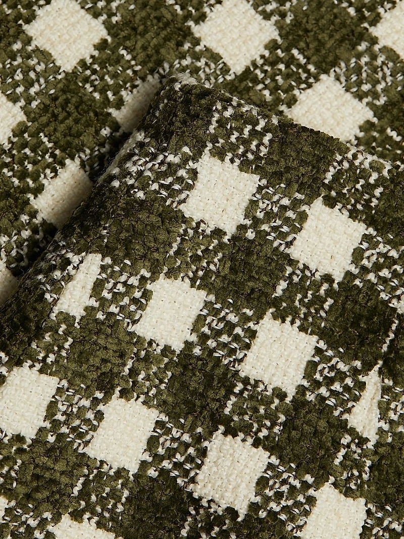 Chenille Tweed Pencil Midi-Skirt