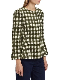 Chenille Check Tweed Jacket