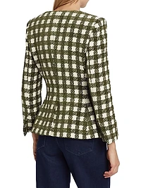 Chenille Check Tweed Jacket