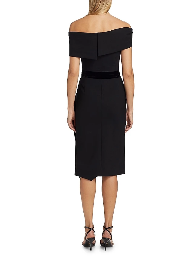 Liberowe Gathered Off-the-Shoulder Cocktail Dress | The Summit