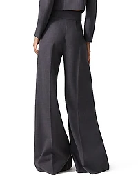 Wool Wide-Leg Trousers