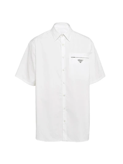 Short-Sleeved Cotton Shirt