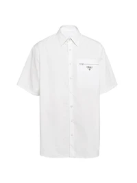 Short-Sleeved Cotton Shirt